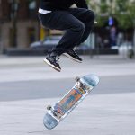 Skateboarder in action by Sneinton Market - by Jules Taylor